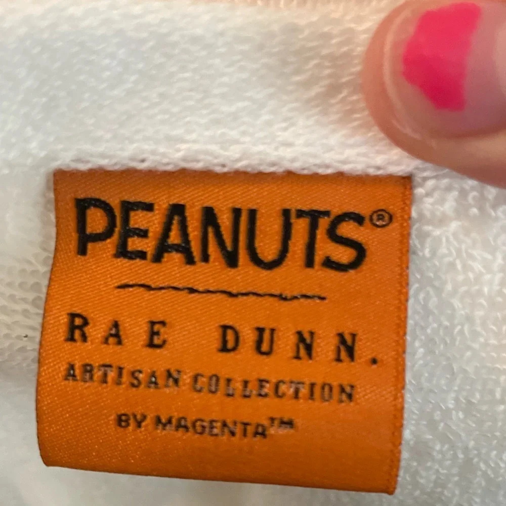Rae Dunn Peanuts Artisan Collection Snoopy Treats with Candy corn Towel set of 2